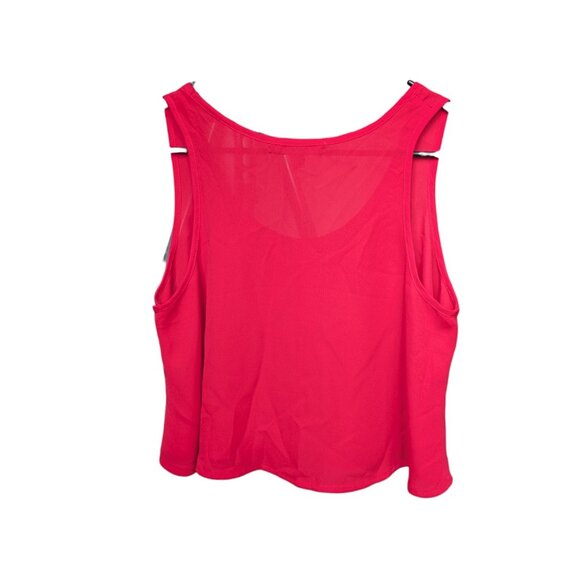 U2B Red Flowy Summer Tank Top with Buttons Women Size S - Picture 2 of 8